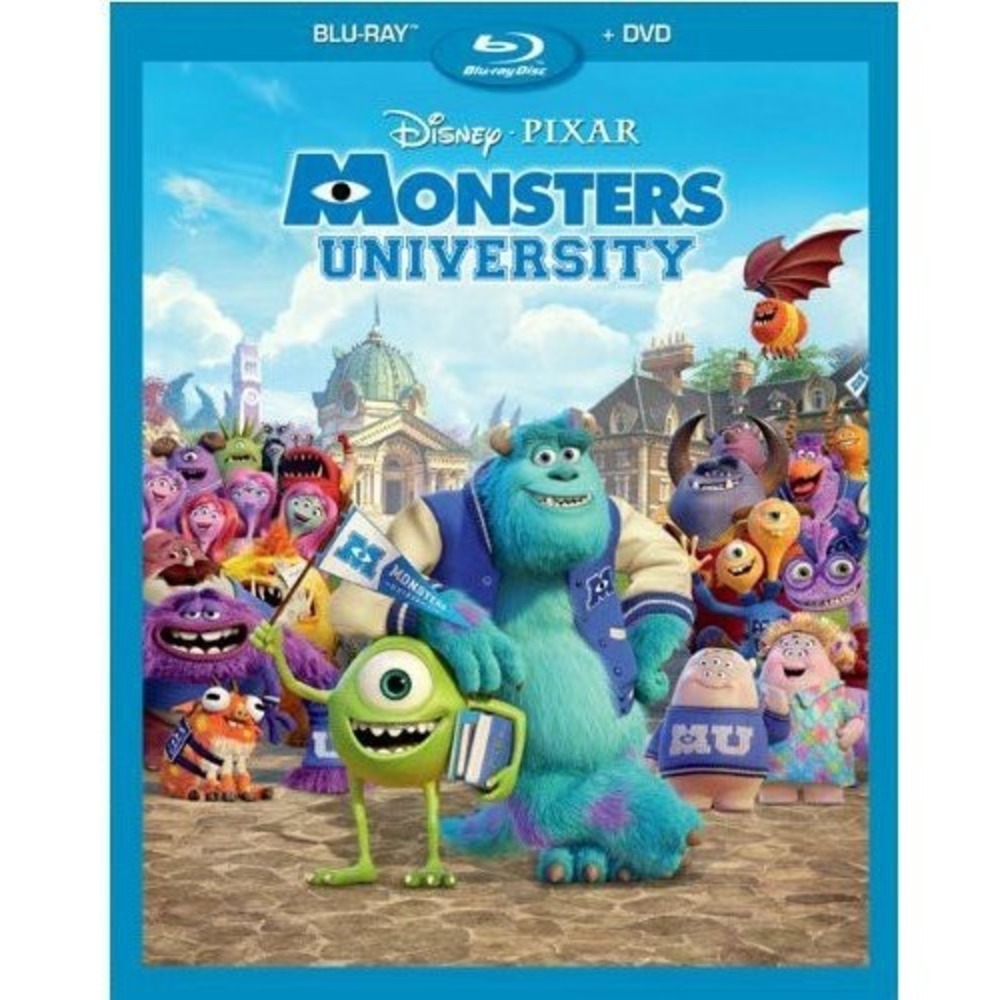 Disney's Monsters University DvD Blu-ray with sleeve